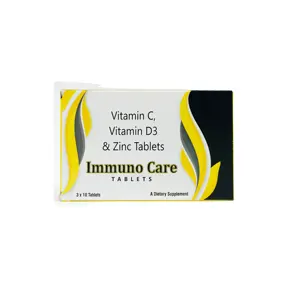 免疫ブースター用のプレミアム品質でプライベートなラベリングビタミンCビタミンD3と亜鉛タブレット。