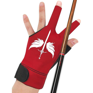 Guantes de Snooker Acolchados con Protección contra Impactos, Malla Transpirable en la Parte Posterior, Palma de Cuero Liso - Product Image 1