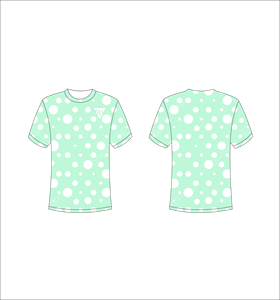 Wholesale Custom Men T Shirt Mint Polka Dot Pattern Graphic Tee High Quality Sublimation Bubble Streetwear Mens <b>Tshirts</b> Bulk Tee - Product Image 1