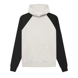 Sudadera con Capucha Blanca Unisex, Corte Regular, Color Sólido, Informal, Tejida, Manga Larga, Diseño con Bolsillos, Ropa de Otoño - Product Image 5