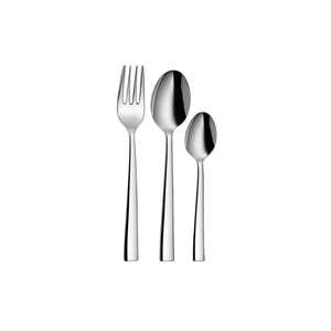 Juego de Cubiertos de Acero Inoxidable JAGDAMBA CUTLERY LIMITED Lotus Plain de 18 Piezas, 900g, Sin Cuchillo - Product Image 2