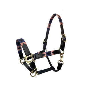 Halter de cuerda de nailon transpirable de alta calidad, tradicional argentino, cosido a mano, con hilo encerado y correa ajustable para silla de montar western. - Product Image 3