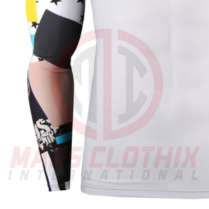 Unique Style Breathable Rash Guard High Quality Spandex/Polyester Full Sleeve Fitness Wear <b>Men</b> <b>Compression</b> <b>Shirt</b> - Product Image 5