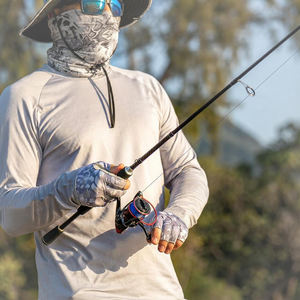 Guantes de Pesca Personalizados con Diseño Sublimado, Medios Dedos, Agarre Sintético Ecológico en la Palma - Product Image 6