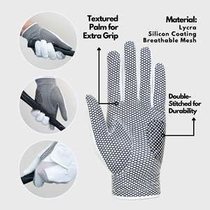 Guantes de Golf de Medio Dedo, Antideslizantes, Transpirables, con Pantalla Táctil, para Deportes al Aire Libre, Ciclismo, Senderismo, Correr - Product Image 3