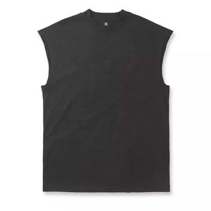 เสื้อกล้ามลำลองสำหรับผู้ชาย,สีพื้นพิมพ์โลโก้แบบเฉพาะ - Product Image 3