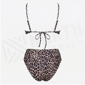 NORTHI APPROACH ชุดบิกินี่ลายเสือดาว 2 ชิ้น ชุดว่ายน้ำผู้หญิงเอวสูงทรงสามเหลี่ยม - Product Image 2