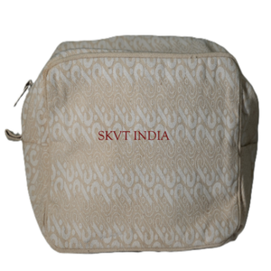 Wholesale Fashion Zipper Pouch Custom Logo Printed Cotton Eco-Friendly <b>Makeup</b> <b>Bag</b> Reusable Storage Gift Daily Use Low MOQ - Product Image 3