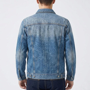 Custom Vintage Washed Denim <b>Jacket</b> <b>Men</b> Streetwear Heavyweight Cotton Loose Fit Jean Coat Casual <b>Trucker</b> <b>Jacket</b> - Product Image 5