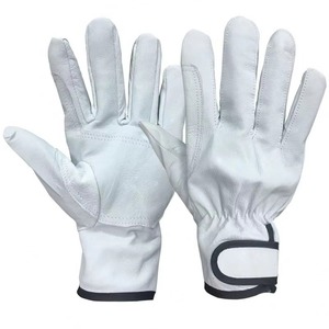 Best Performance Heavy-Duty Cowhide Grain Leather Breathable Adjustable Wristlet <b>Driver</b> <b>Gloves</b> Comfortable Anti-Static Safety - Product Image 2