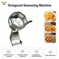 Machine à assaisonnement octogonale pour frites et snacks, mélangeur à tambour pour ligne de traitement des assaisonnements alimentaires
