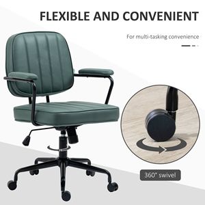 Sedia da ufficio ergonomica Boss con base in nylon e inclinazione reversibile verde - Product Image 6