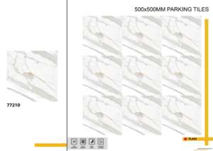Dalles de stationnement pour infrastructures urbaines 500x500 mm, conçues pour les développements modernes exigeant une robustesse et une conception fonctionnelle optimales - Product Image 2