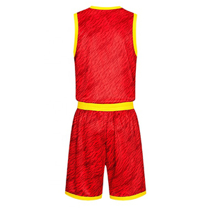 Ensembles d'uniformes de basketball unisexes respirants et réversibles, dernier design, vêtements de sport par sublimation, anti-humidité, séchage rapide, grandes tailles - Product Image 3