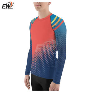 Rashguard de combat BJJ MMA Arts martiaux Menjiu Jitsu Rashguard personnalisé à manches courtes Rash Guard BJJ Jiu Jitsu Brésilien - Product Image 3