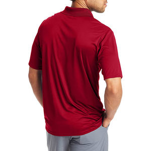 เสื้อโปโลผู้ชายแบบเรียบง่าย ดีไซน์แขนสั้น ผ้าฝ้าย สวมใส่สบาย - Product Image 5