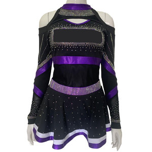 Nuevo Uniforme de Animadoras con Servicio OEM al por Mayor, Impreso, en Varios Colores Personalizables, 100% Poliéster - Product Image 1