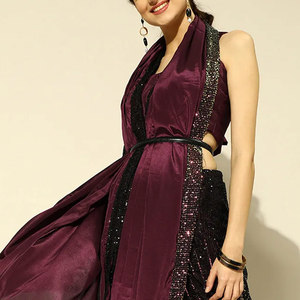 Robe de soirée élégante pour femme, à manches longues, moulante, tenue de soirée formelle, robe de fête élégante - Product Image 6