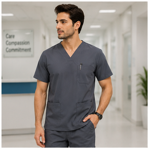 Ensemble de jogging médical confortable pour hommes, respirant, en spandex, pour médecins, infirmières, vêtements de travail d'hôpital, tendance, durable, personnalisable - Product Image 5