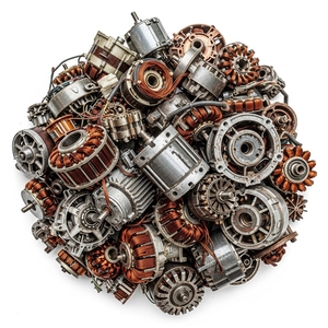Moteur électrique d'occasion avec roulements en cuivre de qualité supérieure, préparé pour l'exportation en gros, avec matériaux triés et emballage sécurisé - Product Image 4