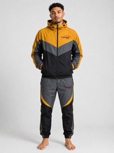 Ensemble de survêtement coupe-vent pour homme de haute qualité, confortable, respirant, écologique, décontracté, avec logo personnalisé - Product Image 1