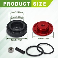 Bouchon d'essuie-glace de voiture, kit de suppression d'essuie-glace arrière, bouchon de grommet de lame d'essuie-glace pour Honda Civic, Acura RSX, Integra