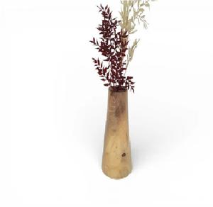 <b>Decorative</b> <b>tall</b> wood <b>vase</b> perfect for living room corners entryways and modern home <b>decor</b> arrangements - Product Image 1