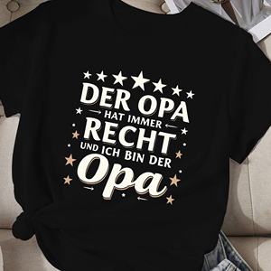 Opa Le grand-père a toujours raison t-shirt comfit femme - Product Image 2