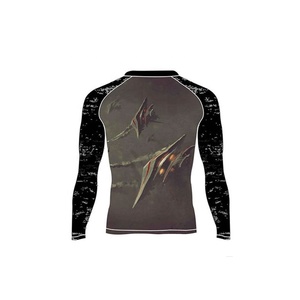 <b>MMA</b> <b>Rash</b> <b>Guard</b> Design Your Own Sublimation Compression Shirt Bjj Rashguard Custom Printed T-shirt - Product Image 6