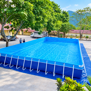Piscine hors sol THUY LINH avec structure métallique, revêtement en PVC, installation facile, portable, résistante aux UV, capacité 200-500L, échelle de 1,4m - Product Image 6