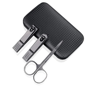 ชุดตัดเล็บมืออาชีพ 7 ชิ้น สีดำ พร้อมที่ตัดหนัง คีมตัดเล็บ กรรไกรตัดเล็บ แหนบ มีดทำเล็บเท้า สแตนเลส สำหรับเล็บเท้า - Product Image 3