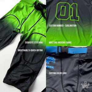 Uniforme de Fútbol Americano Personalizado Unisex para Adultos y Jóvenes, Ropa de Fútbol Americano Personalizada - Incluye Camiseta y Pantalones Talla XL con Nombre del Equipo - Product Image 5