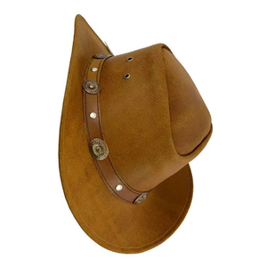 Top Trending High Quality Leather Design Cowhide Cowboy <b>Hats</b> for Men Fashionable Adult <b>Western</b> <b>Hats</b> - Product Image 3
