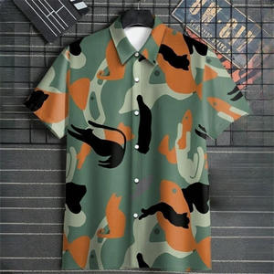 Camisa Casual de Hombre para Vacaciones, Diseño de Alta Calidad, Botones, Moda, Camping, Playa, Spandex/Poliéster, Ecológica, Transpirable - Product Image 4
