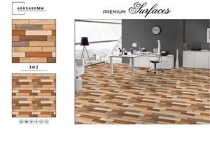 Modernas Baldosas de Madera Pulida de 600x600mm con Acabado Brillante para Apartamentos, Precio de Mayoreo del Fabricante - Product Image 5
