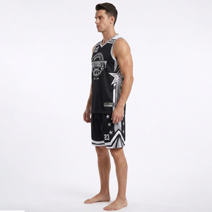 Maillot de basket-ball personnalisé à séchage rapide 100% polyester, maillot de basket-ball sublimé, design simple, ensemble uniforme de basket-ball - Product Image 3
