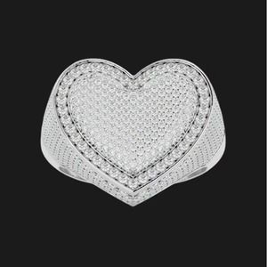 แหวนเพชรรูปหัวใจคุณภาพพรีเมียมสำหรับขอแต่งงาน ของขวัญสุดโรแมนติก มีจำหน่ายจากอินเดีย - Product Image 1