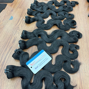 HOT SALE steam hair Viet Nam human hair black steam <b>body</b> <b>wave</b> hair machine weft factory price Ready To Ship - Product Image 1