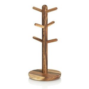 Soporte de Madera de Primera Calidad para Tazas con 6 Ganchos, Organizador de Cocina para Colgar Tazas de Café en la Encimera, al Precio Más Bajo - Product Image 1