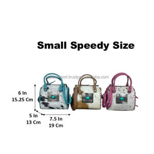 Nouveau Sac de Voyage Rapide en Cuir de Vachette Véritable 2026, Sac Unisexe Multi-usages Fait Main, Sacs Bandoulière avec Concho pour Homme et Femme - Product Image 2