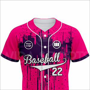 Custom Baseball Uniform Set Breathable Four-Way Stretch Eco-Friendly Polyester Moisture Wicking Sublimation Jersey Team - Product Image 4