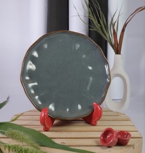 Plato Dividido de Porcelana Ecológico en Forma de Flor, Bandeja para Aperitivos, Desayuno Infantil, Estilo Japandi, Agung, No Tóxico, Gran Venta - Product Image 2