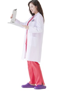 Blouse de travail blanche pour femmes, uniforme médical, blouse de laboratoire, tenue de travail pour médecins et infirmières, vente en gros - Product Image 4