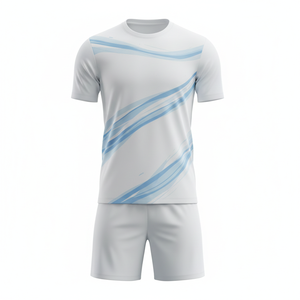 ชุดฟุตบอลยูนิเซ็กซ์พร้อมกางเกงขาสั้น Eco Endurance ชุดสองชิ้น ชุดกีฬาฝึกซ้อมฟุตบอลแบบยั่งยืน รับผลิตตามแบบ OEM - Product Image 1