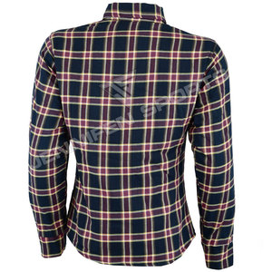 เสื้อเชิ้ตผ้าฟลานเนลป้องกันสำหรับผู้หญิงสำหรับขี่มอเตอร์ไซค์ บุผ้าเคฟลาร์ เสริมแผ่นรอง สำหรับขี่ทัวร์ริ่ง ลายตารางหมากรุก ขายส่ง ผู้ผลิต OEM ODM - Product Image 6