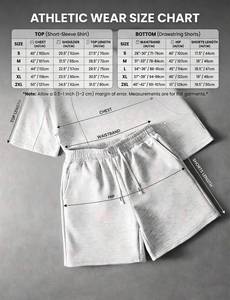 Conjunto Deportivo para Hombre, Sudadera de Manga Corta con Cuello Redondo y Pantalones Cortos con Cintura Elástica y Cordón Ajustable, Ropa Casual para Gimnasio - Product Image 6
