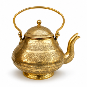 Handcrafted Engraved Brass <b>Tea</b> Kettle Traditional Brass Teapot Vintage <b>Arabic</b> Moroccan <b>Tea</b> Pot for Home Kitchen Hotel Decor - Product Image 1
