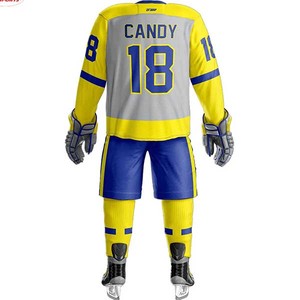 Nouveaux vêtements de sport de bonne qualité, uniforme de hockey sur glace, vente chaude, best-seller, uniforme de hockey sur glace pour hommes avec sublimation personnalisée - Product Image 4