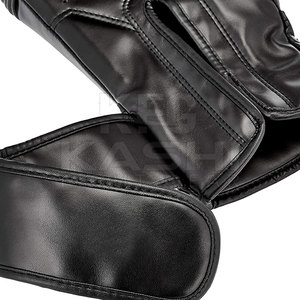 Adjustable Leather Kick Boxing <b>Gloves</b> Breathable <b>Moisture</b>-Wicking Hook Loop Closure Made for Strength Training Sparring Long - Product Image 6