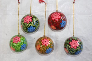 Factory Hot New Design Classic Round Wood <b>Sequined</b> Cover 8 cm 10 cm 12 cm Different Sizes Christmas Interior Design DIY Pattern - Product Image 5